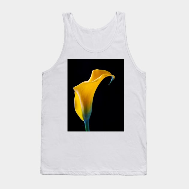 One Beautiful Yellow Calla Lily Tank Top by photogarry